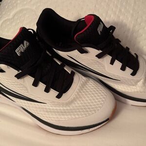 Fila White and Black Athletic Shoes